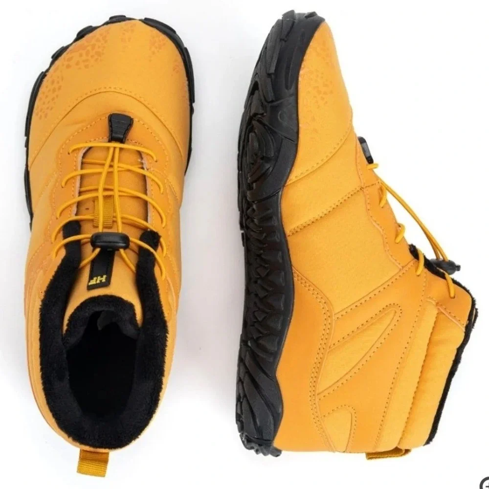 NWT Hike Footwear Vindra Flex Barefoot Boot Water-resistant‎ Yellow Men 13 EU 46 Hike Footwear Vindra Flex - Winter Barefoot | Mercari main image 3